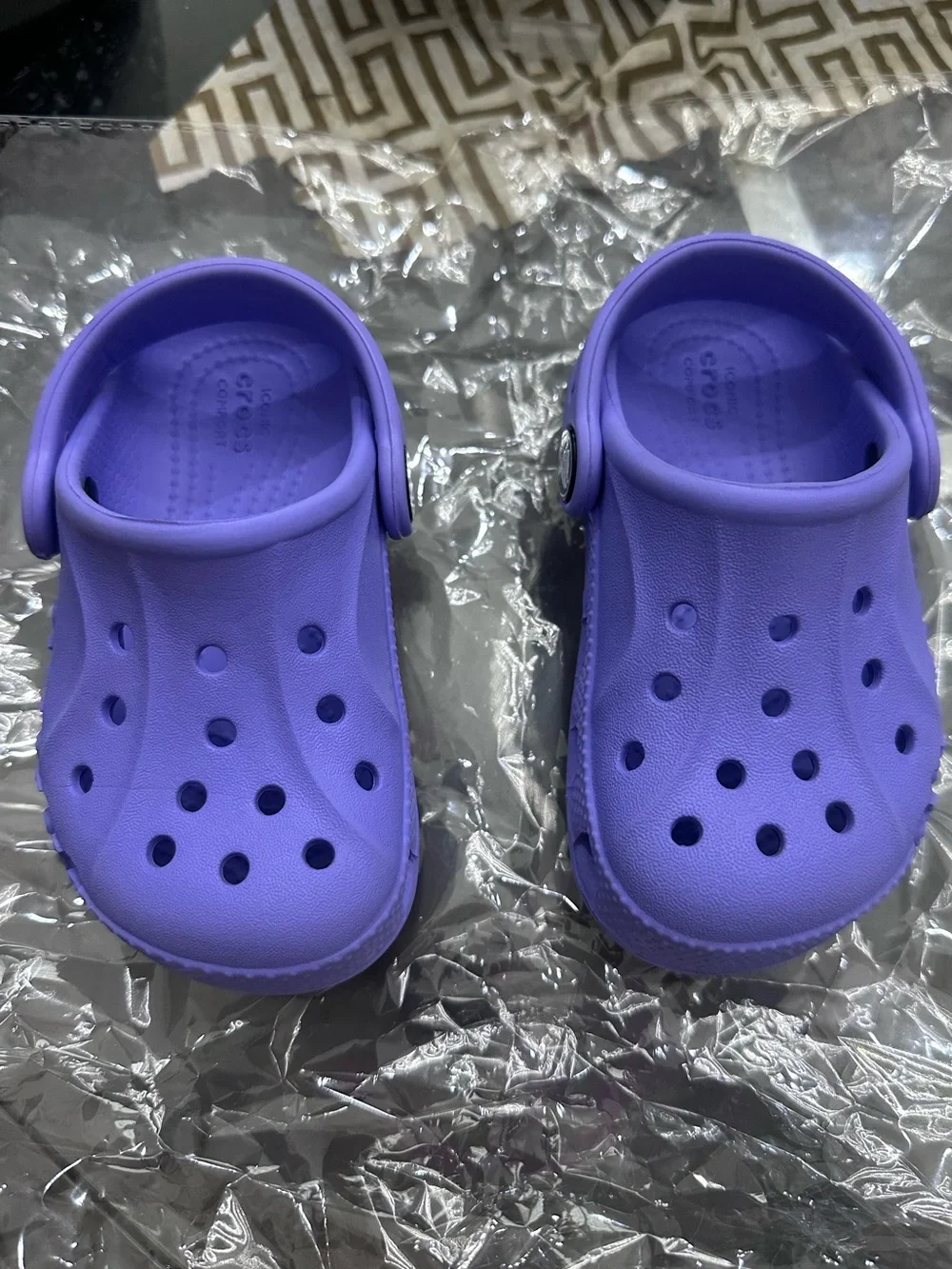 Kids Crocs Purple- Comfortable Slip-On Sandals